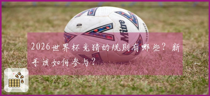 2026世界杯竞猜的规则有哪些？新手该如何参与？